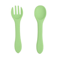 Baby‘s Silicone Tableware Food Grade Silicone Spoon Fork Set - PrettyKid