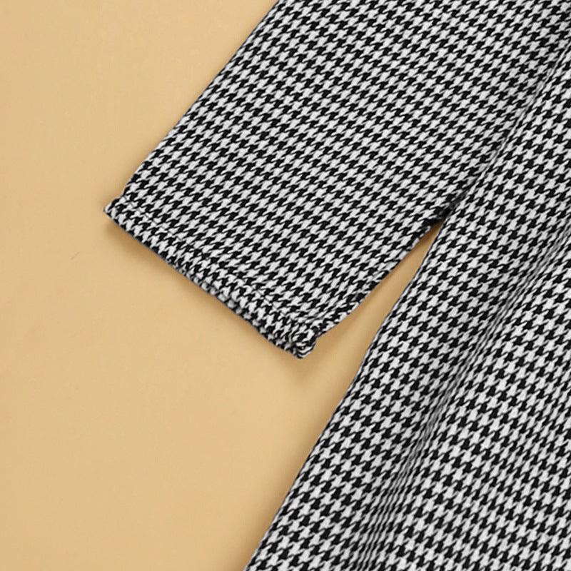 Children Girls' Long Sleeve Plaid Dress Wholesale Girls Dresses - PrettyKid