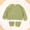Toddler Kids Boys and Girls Solid Color Long Sleeved Leisure Suit - PrettyKid