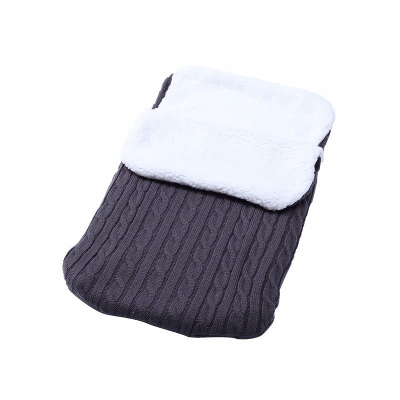 Baby Solid Pad Thickened Winter Knitted Sleeping Bag Hug Blanket - PrettyKid