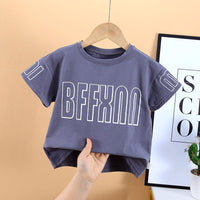 Toddler Boy Letter Print T-Shirt - PrettyKid