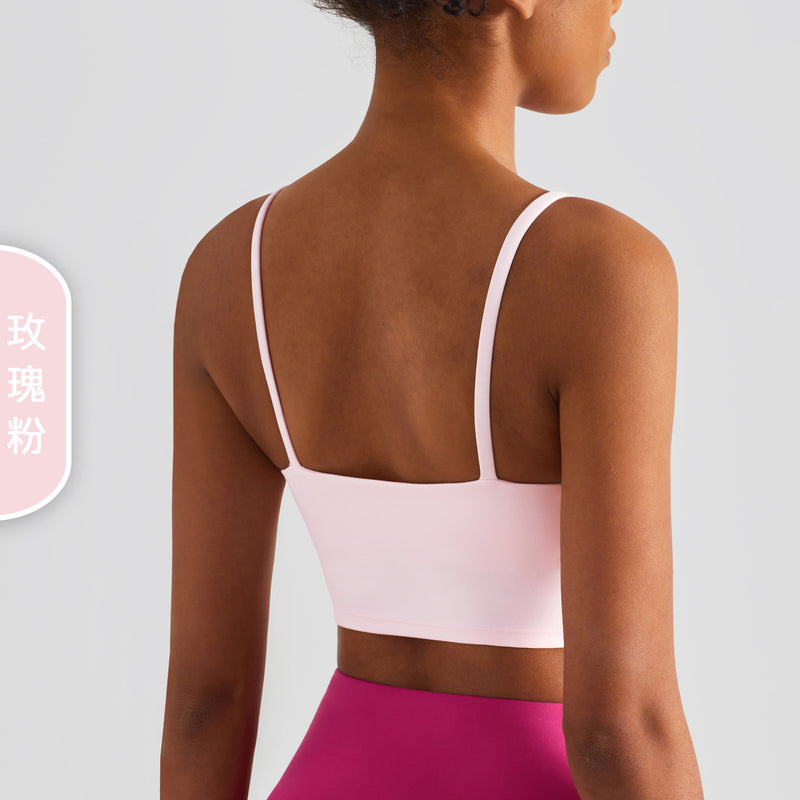 Women 2022 Spring and Summer Lycra Simple Camisole Tank Top Type Fitness Sports Underwear - PrettyKid