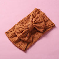 Baby Butterfly Hair Band Soft Jacquard Nylon Girls Wide Scarf Kids Designer Wholesale - PrettyKid