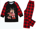 Mommy and Me Lovely Fawn Christmas Printed Top Pants Pajama Set - PrettyKid
