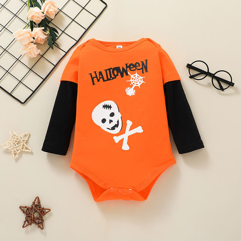 Baby Boy Girl Halloween Funny Jumpsuit Pants 2-piece Set Wholesale Baby Clothes Near Me - PrettyKid