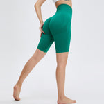 2022 Summer Yoga Pants Peach Nude Sense of Five Pants Pilates Bodybuilding Sports and Fitness Pants Women - PrettyKid