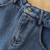 Toddler Kids Girls Green Short Navel Exposed Short Sleeve Top Jeans Set - PrettyKid