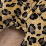 Baby Boys Girl Leopard Print Plush Long Sleeve Hooded Jumpsuit - PrettyKid