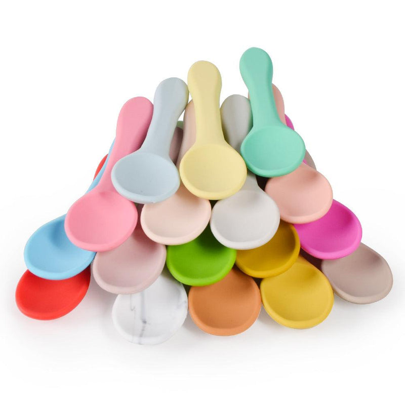 Baby‘s Silicone Tableware Food Grade Silicone Spoon Fork Set - PrettyKid