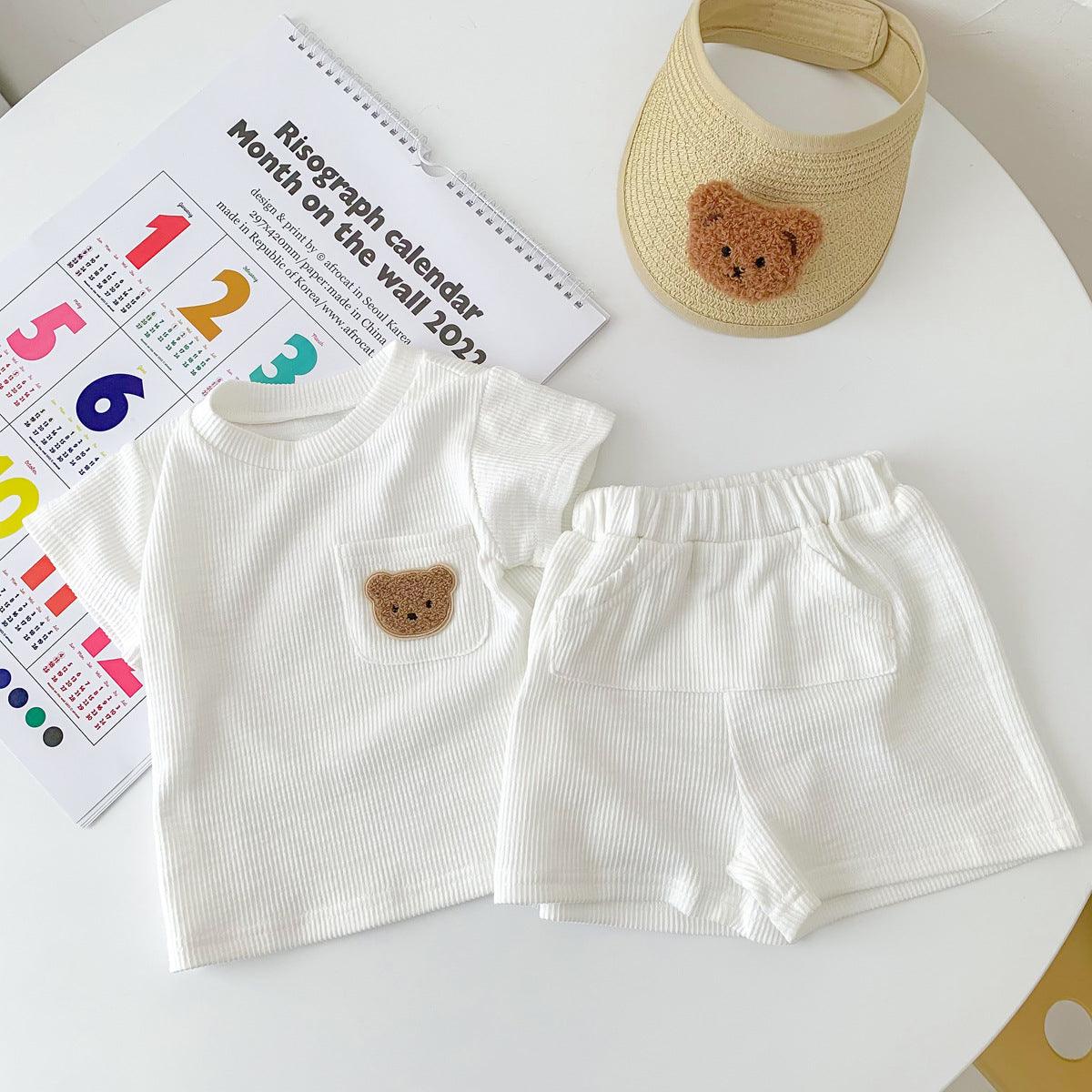 Children's Summer Thin Bear Suit - PrettyKid