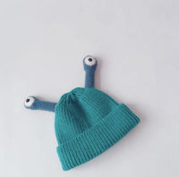 Baby Boys Girls Autumn Winter Thickened Insect Tentacle Eyes Knitted Cap Cartoon Wool Cap - PrettyKid