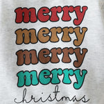 Toddler Kids Colored Lettering Top Christmas Dress - PrettyKid