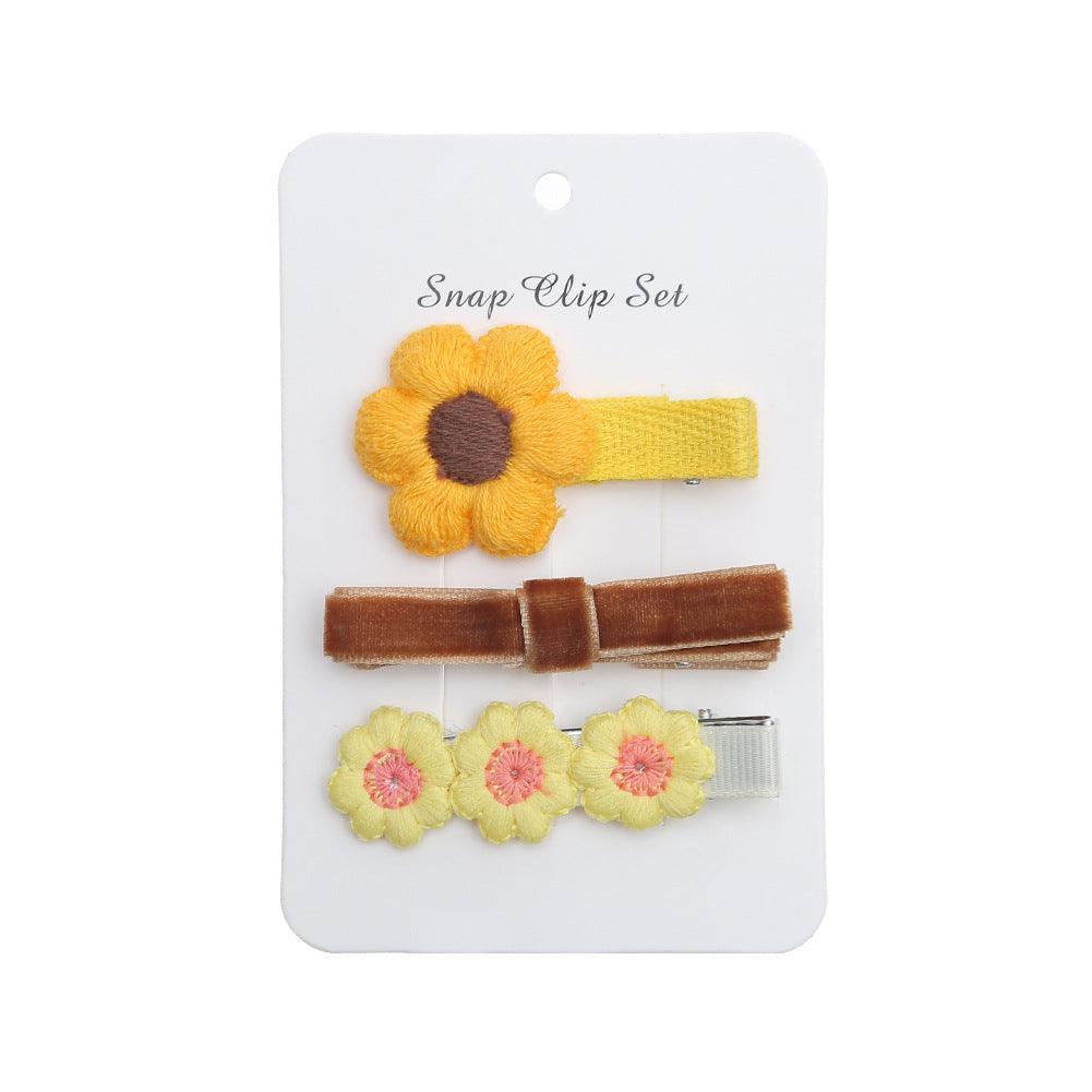 Daisy Hairpin 3-piece Set of Cute Flower Headwear Hairpin