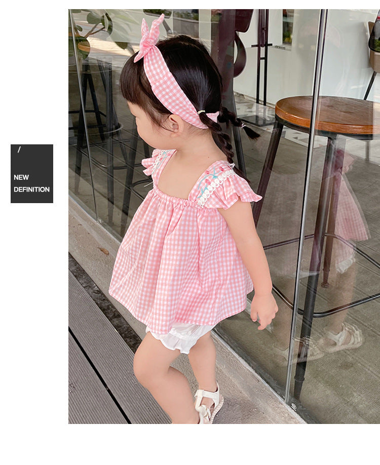 Girls' Skirt Summer Sister Dress Package Farting Clothes Children's Suit - PrettyKid