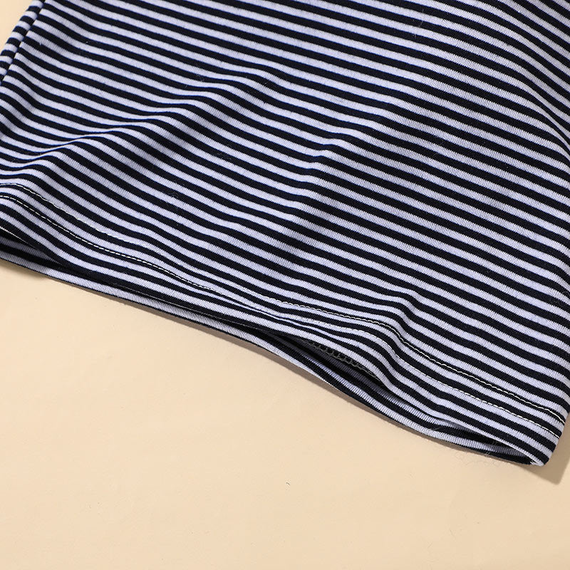 Children's Striped Fashion Two-piece Suit - PrettyKid