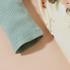 Toddler Girls Cotton Short Sleeve Strap Printed Skirt Three Piece Set - PrettyKid