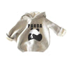 Mommy and Me Winter Solid Cute Panda Long Sleeve Hooded Sweater - PrettyKid