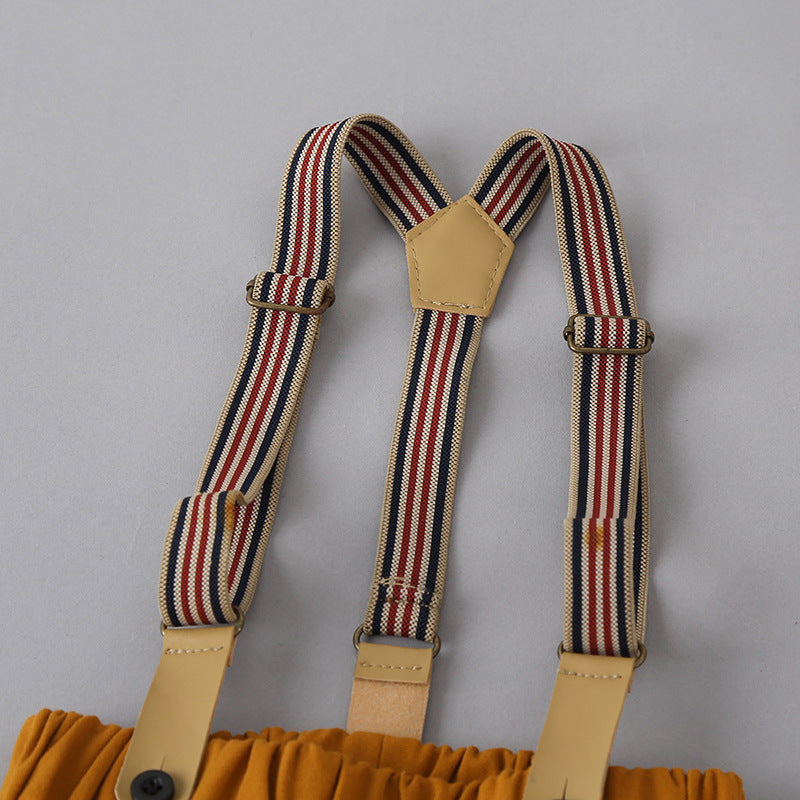 Autumn WinterToddler Kid Solid Color Suspenders - PrettyKid