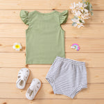 6months-3years Baby Sets 2022 Summer Fresh Sleeveless Wholesale Baby Clothing - PrettyKid