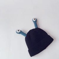 Baby Boys Girls Autumn Winter Thickened Insect Tentacle Eyes Knitted Cap Cartoon Wool Cap - PrettyKid