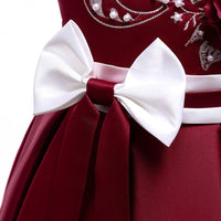 Kids Girls Bow Embroidered Pengpeng Skirt Children's Dress Wholesale Girls Dresses - PrettyKid