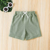 Toddler Boys Green Sleeveless Vest Top Shorts Summer Suit - PrettyKid