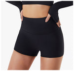 Women Sports and Fitness Shorts Europe and The United States Buttocks Bare Yoga Pants Female Models of High-waisted Lifting Sense Tight Shorts - PrettyKid
