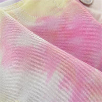 Girls Off Shoulder Long Sleeve Top & Tie Dye Trousers Bulk Childrens Clothes - PrettyKid