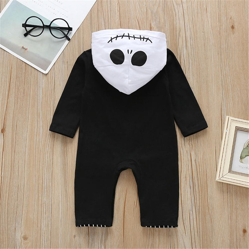 Baby One-piece Striped Long Sleeve Bat Rompers - PrettyKid