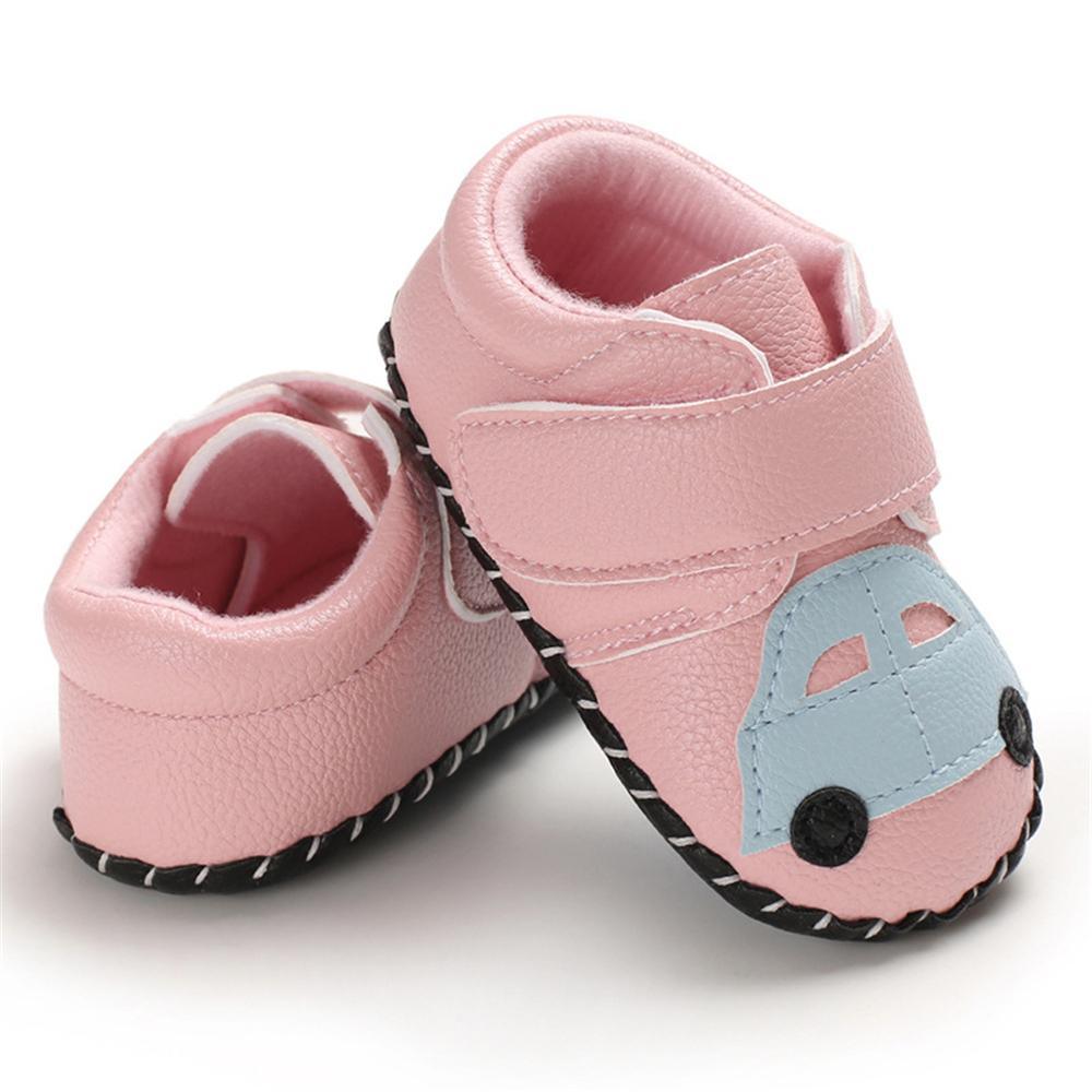 Baby Unisex PU Car Magic Tape Flats Toddler Shoes Wholesale - PrettyKid