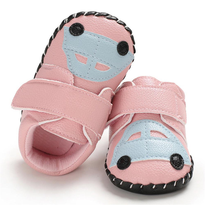 Baby Unisex PU Car Magic Tape Flats Toddler Shoes Wholesale - PrettyKid