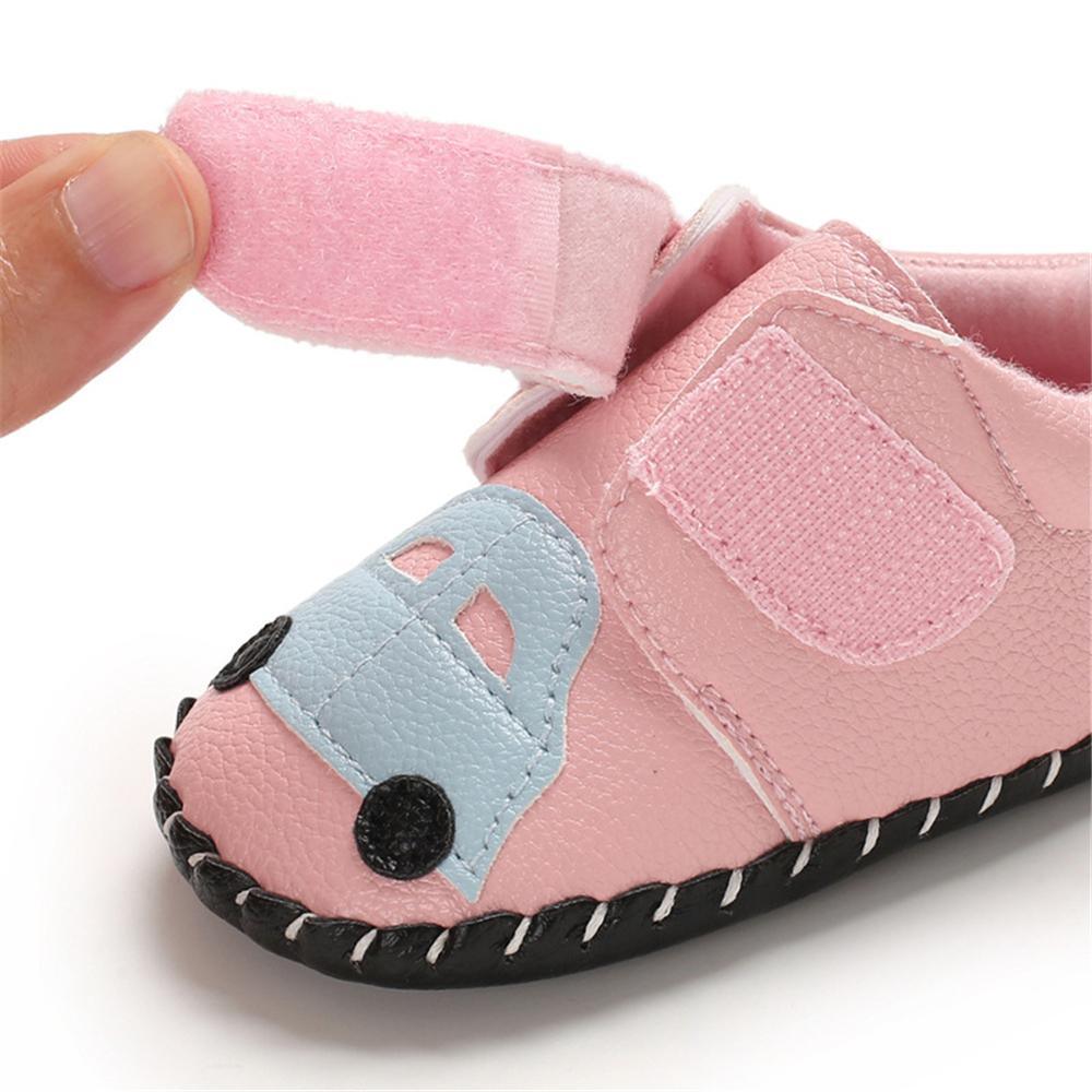 Baby Unisex PU Car Magic Tape Flats Toddler Shoes Wholesale - PrettyKid