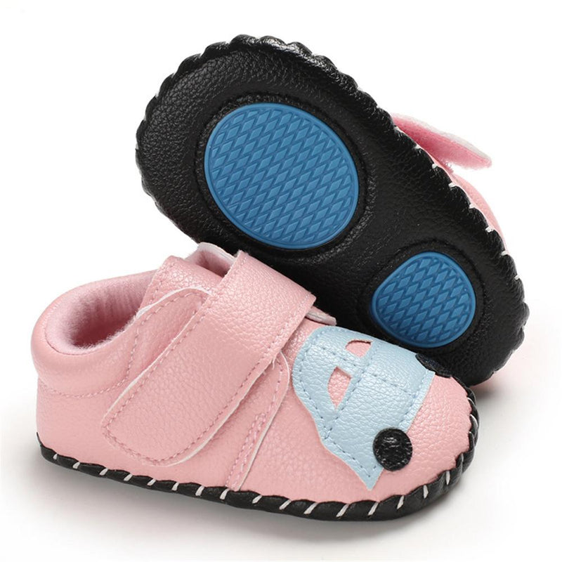 Baby Unisex PU Car Magic Tape Flats Toddler Shoes Wholesale - PrettyKid