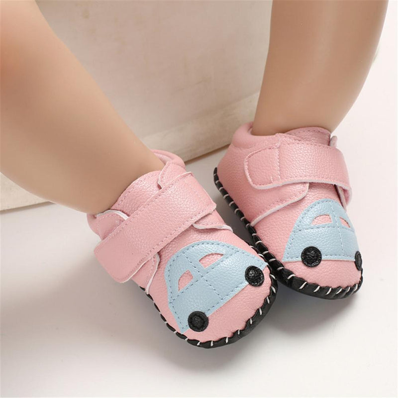 Baby Unisex PU Car Magic Tape Flats Toddler Shoes Wholesale - PrettyKid