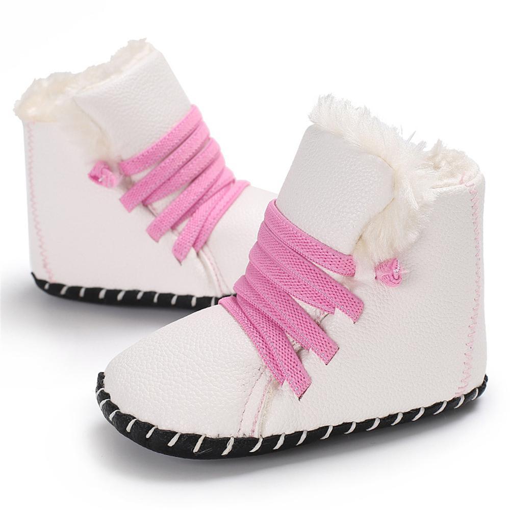 Baby Unisex PU Elastic Band Fur Boots Baby Shoes Wholesale - PrettyKid