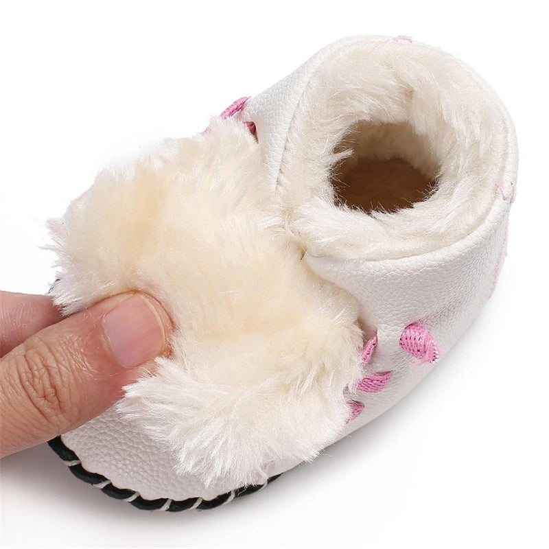 Baby Unisex PU Elastic Band Fur Boots Baby Shoes Wholesale - PrettyKid