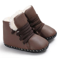 Baby Unisex PU Elastic Band Fur Boots Baby Shoes Wholesale - PrettyKid