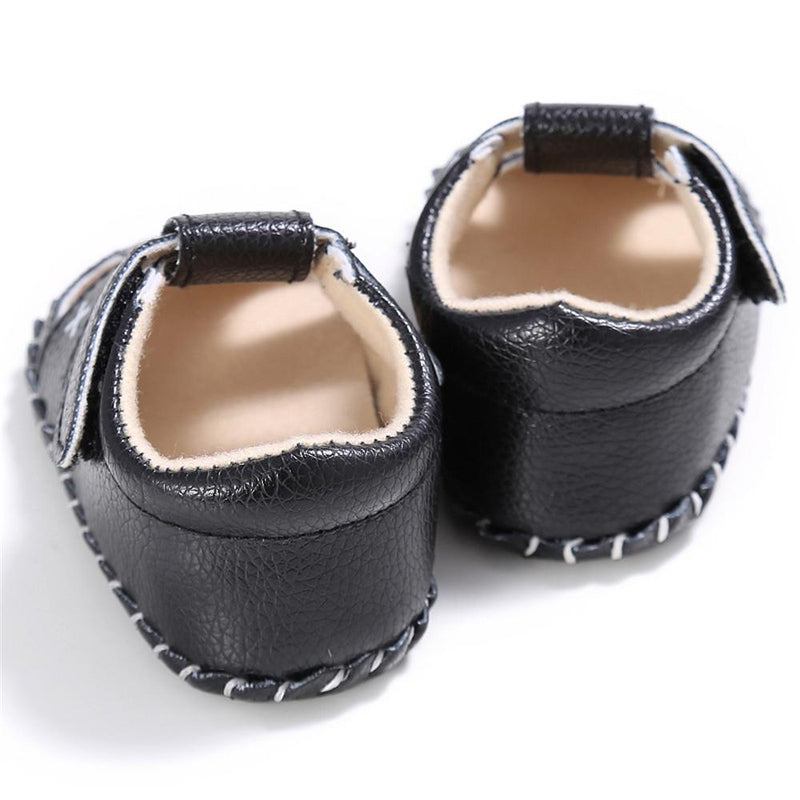 Baby PU Hollow-out Magic Tape Non-Slip Sandals Wholesale Baby Shoes - PrettyKid