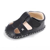 Baby PU Hollow-out Magic Tape Non-Slip Sandals Wholesale Baby Shoes - PrettyKid