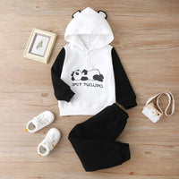 Boys Panda Long Sleeve Hooded Top & Pants Kids Wholesale clothes - PrettyKid