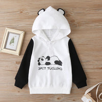 Boys Panda Long Sleeve Hooded Top & Pants Kids Wholesale clothes - PrettyKid