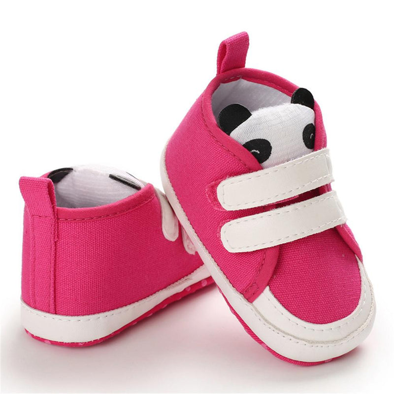 Baby Girls Panda Magic Tape Sneakers Spanish Baby Shoes Wholesale - PrettyKid