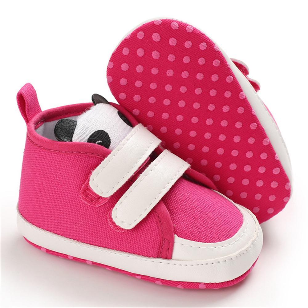 Baby Girls Panda Magic Tape Sneakers Spanish Baby Shoes Wholesale - PrettyKid