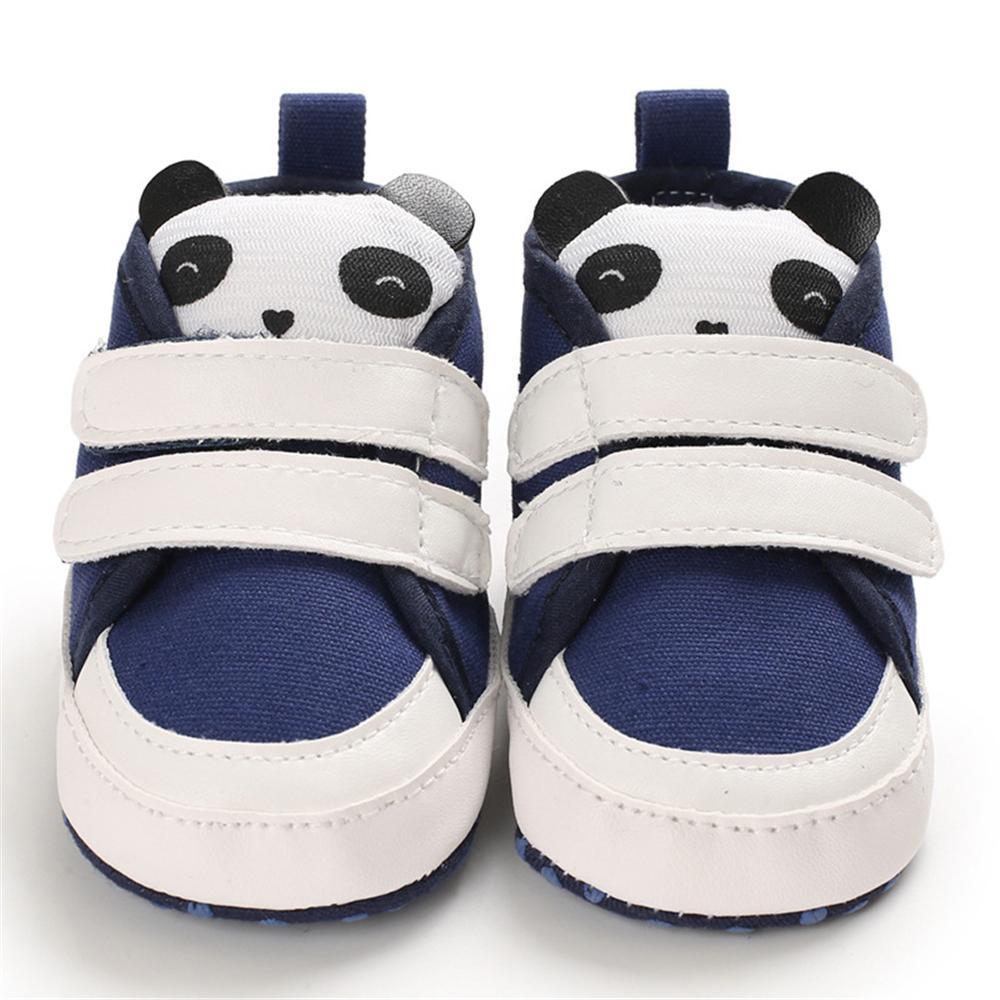 Baby Girls Panda Magic Tape Sneakers Spanish Baby Shoes Wholesale - PrettyKid