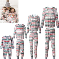 Parent-Child Cartoon Printed Christmas Pajamas Mommy And Me Wholesale - PrettyKid