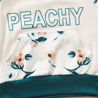 Baby Girl Peachy Printed Long Sleeve Top & Pants Wholesale Clothing Baby - PrettyKid