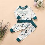 Baby Girl Peachy Printed Long Sleeve Top & Pants Wholesale Clothing Baby - PrettyKid