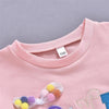 Girls Pink Long Sleeve Casual T-shirt Wholesale Girl Boutique Clothing - PrettyKid
