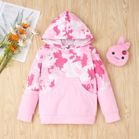 Girls Pink Tie-dye Hooded Long Sleeve Top & Pants Wholesale Girls Clothes - PrettyKid