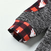Baby Boys Plaid Antlers Printed Hooded Long Sleeve Romper & Pants Baby Boutique Wholesale - PrettyKid